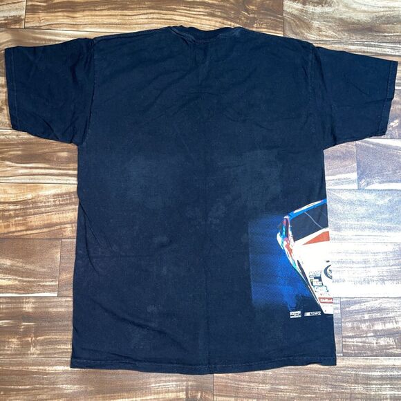 Vintage Mark Martin NASCAR Shirt Mens XL All Over Print Valvoline Ford Racing - Picture 11 of 12